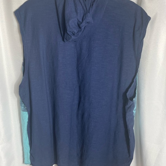 Premium Xpressions Men’s Big and Tall Size 2X Blue Tie-Dye Sleeveless Top Hoodie - Picture 3 of 6